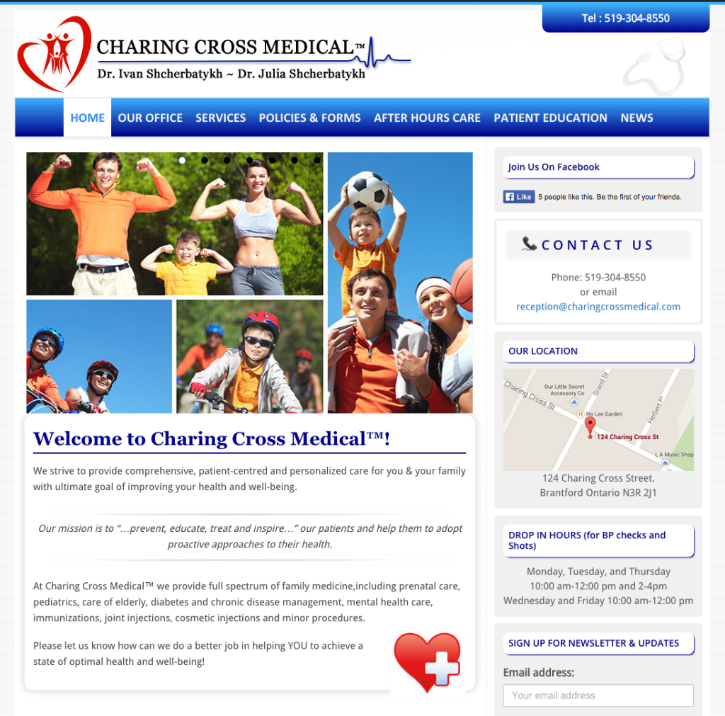 Charing Cross Medical website