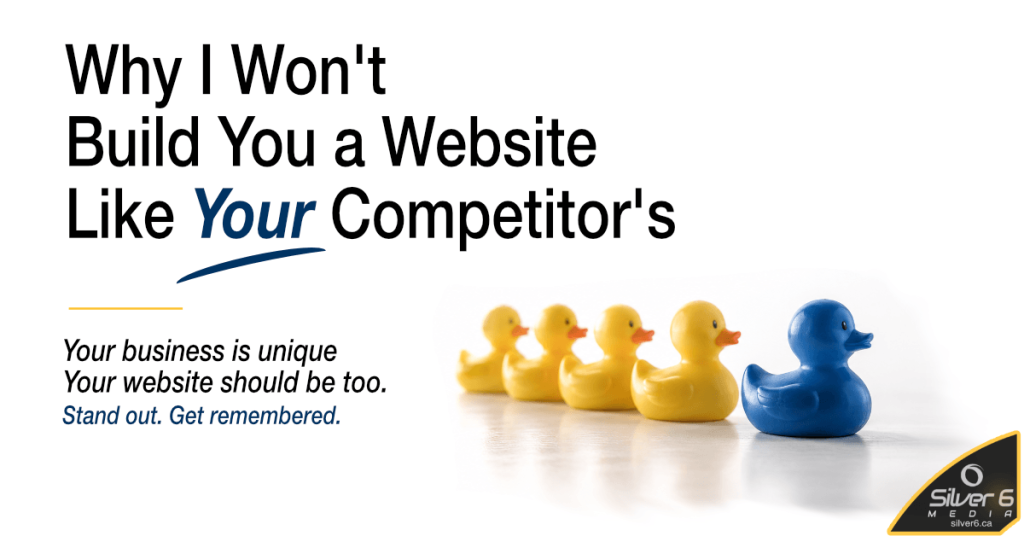 Why I wont build website like your competitor