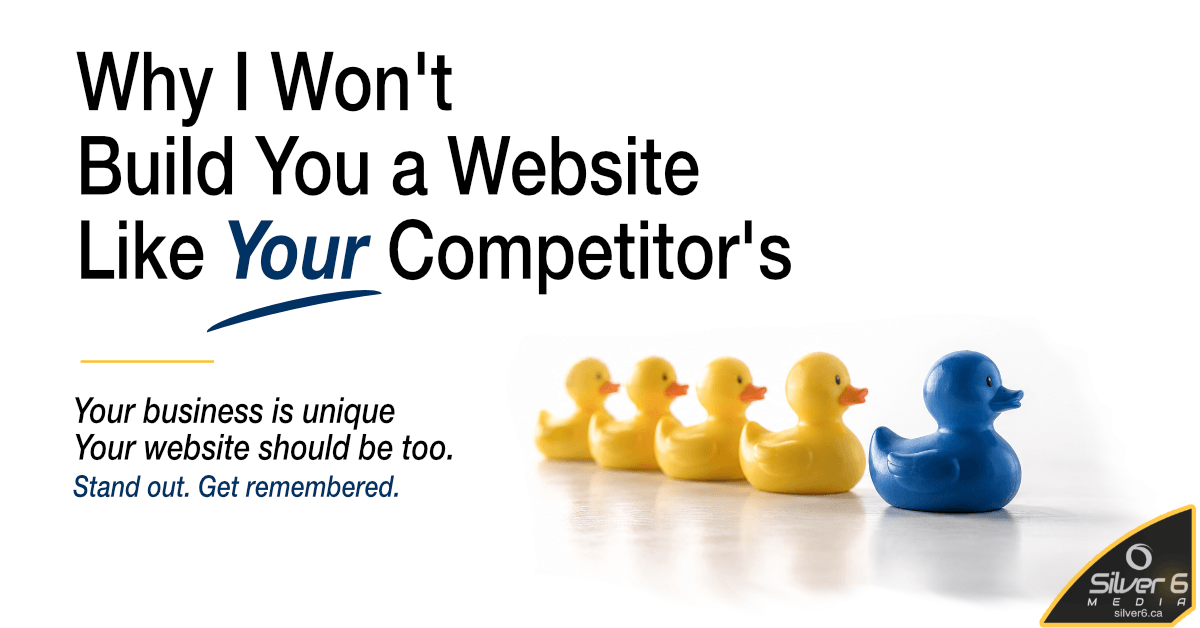 Why I wont build website like your competitor