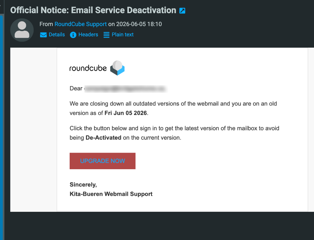 roundcube fake email – Silver 6 Media