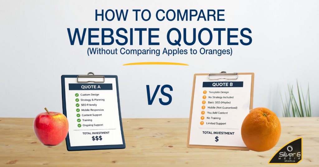 How to compare website quotes